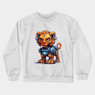 Cartoon lion robots. T-Shirt, Sticker. Crewneck Sweatshirt